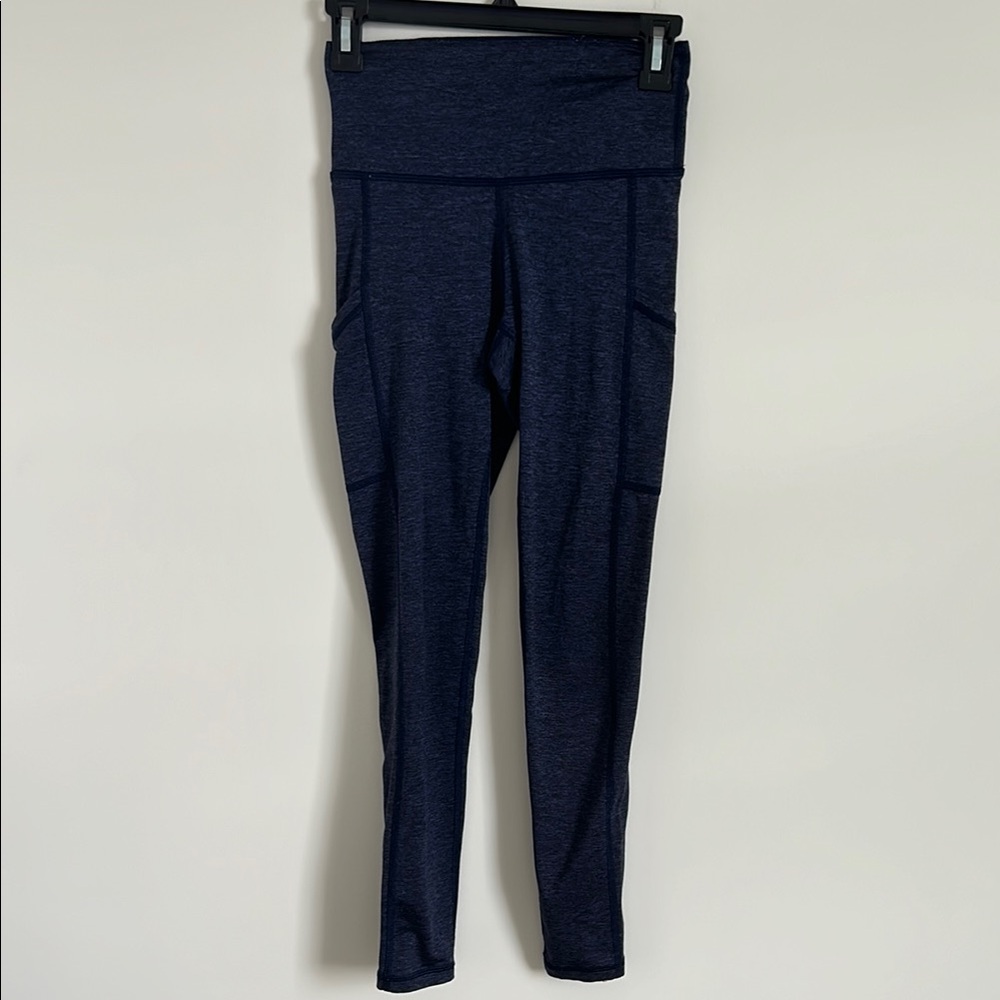 Navy High-Waisted Leggings